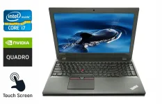 Ноутбук Lenovo ThinkPad W550s / 15.6" (2880x1620) IPS Touch / Intel Core i7-5600U (2 (4) ядра по 2.6 - 3.2 GHz) / 16 GB DDR3 / 480 GB SSD / nVidia Quadro K620M, 2 GB DDR3, 64-bit / WebCam / Windows 10 б/в