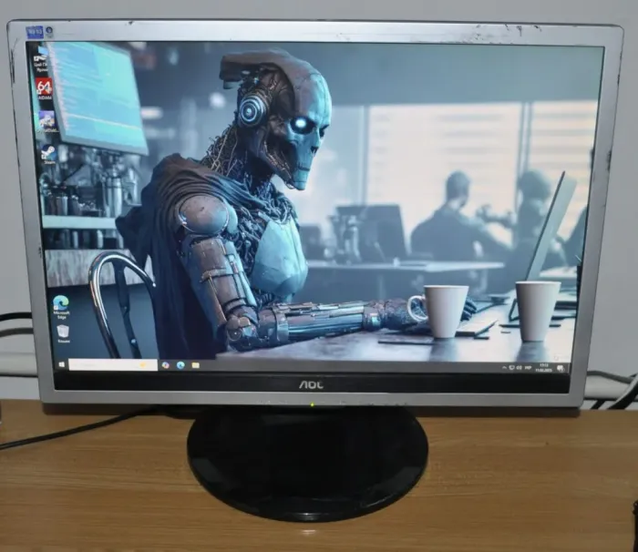 Монітор Б-клас AOC 2219P2 / 22" (1680x1050) TN / VGA, DVI / Вбудовані колонки 2x 1W / VESA 100x100 + Кабелі (VGA або DVI на вибір) та кабель живлення б/в - зображення 6