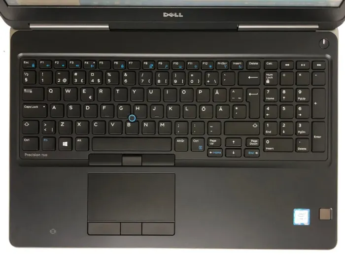Мобільна робоча станція Dell Precision 7520 / 15.6" (1920x1080) TN / Intel Core i7-7820HQ (4 (8) ядра по 2.9 - 3.9 GHz) / 16 GB DDR4 / 256 GB SSD / nVidia Quadro M1200, 4 GB GDDR5, 128-bit / WebCam / Win 10 Pro б/в - зображення 8