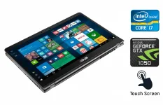 Ноутбук-трансформер Asus Q535U / 15.6" (3840x2160) IPS Touch / Intel Core i7-8550U (4 (8) ядра по 1.8 - 4.0 GHz) / 16 GB DDR4 / 256 GB SSD + 2000 GB HDD / nVidia Geforce GTX 1050, 4 GB GDDR5, 128-bit / WebCam / HDMI / Windows 10 б/у