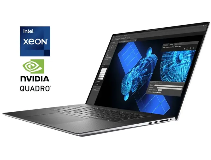 Мобільна робоча станція Б-клас Dell Precision 5750 / 17.3" (3840x2400) IPS Touch / Intel Xeon W-10885M (8 (16) ядер по 2.4 - 5.3 GHz) / 16 GB DDR4 / 512 GB SSD / nVidia Quadro RTX 3000 Max-Q, 6 GB GDDR6, 192-bit / WebCam б/в - зображення 1