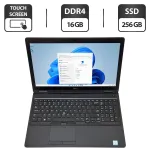 Ноутбук Б-клас Dell Latitude 5590 / 15.6" (1920x1080) IPS Touch / Intel Core i7-8650U (4 (8) ядра по 1.9 - 4.2 GHz) / 16 GB DDR4 / 256 GB SSD / Intel UHD Graphics 620 / WebCam / Windows 11 Pro б/в