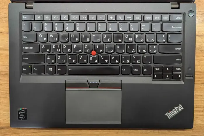Ультрабук Lenovo ThinkPad T450s / 14" (1920x1080) IPS / Intel Core i7-5600U (2 (4) ядра по 2.6 - 3.2 GHz) / 8 GB DDR3 / 240 GB SSD / Intel HD Graphics 5500 / WebCam / Fingerprint / Windows 10 б/в - зображення 3