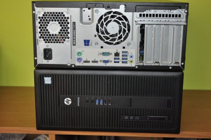 Комп'ютер HP EliteDesk 800 G2 Tower / Intel Core i7-6700 (4 (8) ядра по 3,4 - 4,0 ГГц) / 8 ГБ DDR4 / 240 ГБ SSD / Intel HD Graphics 530 / DVD-ROM / Windows 11 Pro б/в - зображення 3