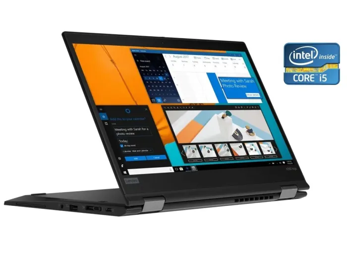 Ультрабук-трансформер Lenovo ThinkPad X390 Yoga / 13.3" (1920x1080) IPS Touch / Intel Core i5-8250U (4 (8) ядра по 1.6 - 3.4 GHz) / 8 GB DDR4 / 120 GB SSD / Intel UHD Graphics / WebCam б/в - зображення 1