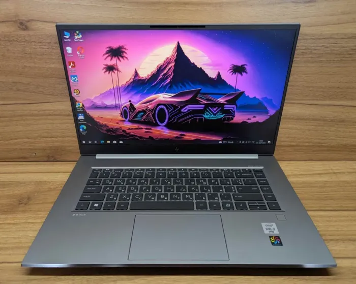 Мобільна робоча станція HP zBook Studio G7 / 15.6" (1920x1080) IPS / Intel Core i9-10885H (8 (16) ядер по 2.4 - 5.3 GHz) / 32 GB DDR4 / 512 GB SSD / nVidia Quadro RTX 3000, 6 GB GDDR6, 192-bit / WebCam / TouchID / Windows 10 б/в - зображення 2