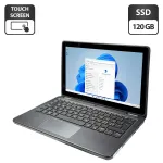 Ноутбук-трансформер Dell Latitude 3120 2-в-1 / 11,6" (1366x768) IPS Touch / Intel Pentium Silver N6000 (4 ядра по 1,1 - 3,3 ГГц) / 4 ГБ DDR4 / 120 ГБ SSD / Intel UHD Graphics / WebCam / Windows 11 б/в
