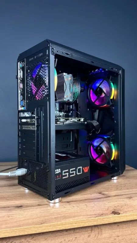 Збірка під замовлення: комп'ютер 1stPlayer F4 Black Tower / AMD Ryzen 5 3600 (6 (12) ядер по 3.6 - 4.2 GHz) / 16 GB DDR4 / 240 GB SSD / GeForce GTX 1660 Super, 6 GB GDDR6, 192-bit / 550W б/в - зображення 5