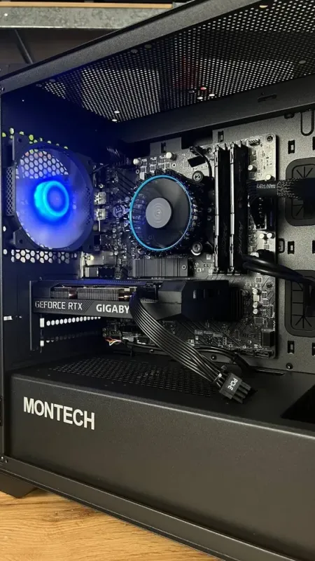 Сборка под заказ: игровой ПК Montech Air 100 ARGB Black Tower / Intel Core i3-13100F (4 (8) ядра по 3.4 - 4.5 GHz) / 16 GB DDR4 / 1000 GB SSD M.2 / nVidia GeForce RTX 3060, 12 GB GDDR6, 192-bit / HDMI / 650W - зображення 9