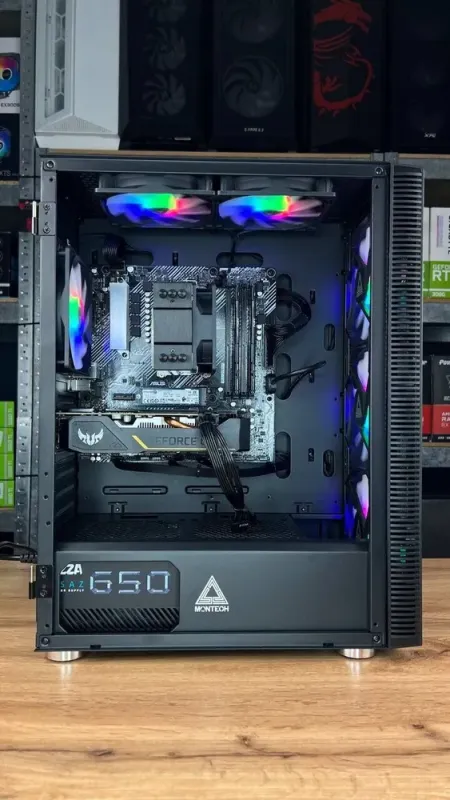 Збірка під замовлення: ігровий ПК Montech X3 Tower / AMD Ryzen 5 3600 (6 (12) ядер по 3.6 - 4.2 GHz) / 16 GB DDR4 / 1000 GB SSD M.2 / nVidia GeForce GTX 1660 Ti, 6 GB GDDR6, 192-bit / 650W / HDMI б/в - зображення 6