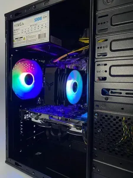 Ігровий ПК GameMax MT521-NP / AMD Ryzen 5 2600 (6 (12) ядер по 3.4 - 3.9 GHz) / 16 GB DDR4 / 128 GB SSD + 1000 GB HDD / AMD Radeon RX 570, 8 GB GDDR5, 256-bit / 500 W / Asus Prime A520M-K б/в - зображення 7