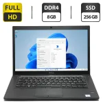 Ультрабук Dell Latitude 7480 / 14" (1920x1080) TN / Intel Core i5-7200U (2 (4) ядра по 2.5 - 3.1 GHz) / 8 GB DDR4 / 256 GB SSD / Intel HD Graphics 620 / WebCam б/в