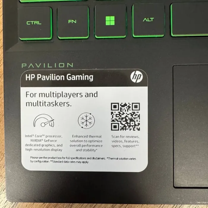 Ігровий ноутбук Б-клас HP Pavilion Gaming 15-dk2003nr / 15.6" (1920x1080) IPS / Intel Core i7-11370H (4 (8) ядра по 3.0 - 4.8 GHz) / 16 GB DDR4 / 512 GB SSD / nVidia GeForce RTX 3050, 4 GB GDDR6, 128-bit / WebCam б/в - зображення 8