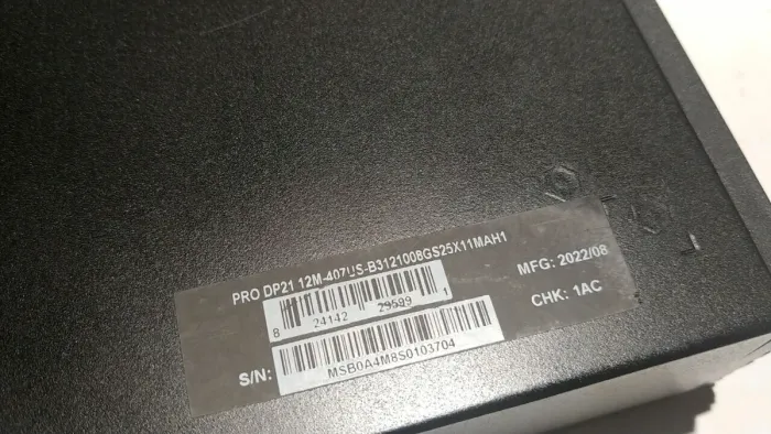 Неттоп MSI PRO DP21 12M-407U USFF / Intel Core i3-12100 (4 (8) ядра по 3.3 - 4.3 GHz) / 16 GB DDR4 / 256 GB SSD / Intel UHD Graphics 730 / COM-port б/в - зображення 6