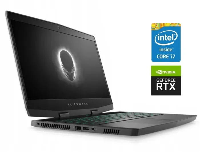 Ігровий ноутбук Б-клас Dell Alienware m15 / 15.6" (1920x1080) IPS / Intel Core i7-8750H (6 (12) ядер по 2.2 - 4.1 GHz) / 16 GB DDR4 / 512 GB SSD / GeForce RTX 2060, 6 GB GDDR6, 192-bit / WebCam б/в - зображення 1