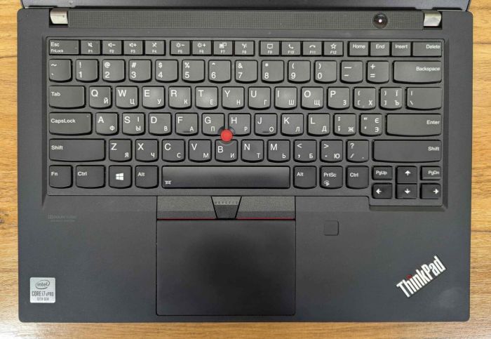 Ультрабук Lenovo ThinkPad T14 Gen 1 / 14" (1920x1080) IPS / Intel Core i7-10610U (4 (8) ядра по 1.8 - 4.9 GHz) / 16 GB DDR4 / 480 GB SSD / Intel UHD Graphics / WebCam / TouchID / Windows 10 б/в - зображення 3