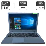 Ноутбук Acer Aspire E5-573 / 15.6" (1366x768) TN / Intel Core i3-5005U (2 (4) ядра по 2.0 GHz) / 8 GB DDR3 / 128 GB SSD / Intel HD Graphics 5500 / WebCam / DVD-ROM б/в