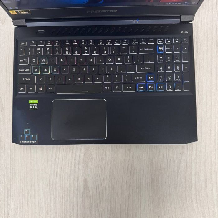 Ігровий ноутбук Б-клас Acer Predator Helios 300 PH315-53 / 15.6" (1920x1080) IPS / Intel Core i5-10300H (4 (8) ядра по 2.5 - 4.5 GHz) / 16 GB DDR4 / 512 GB SSD NVMe / nVidia GeForce RTX 2060, 6 GB GDDR6, 192-bit / WebCam б/в - зображення 7