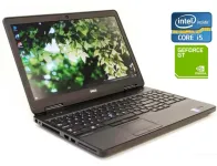 Ноутбук Dell Latitude E5540 / 15.6" (1366x768) TN / Intel Core i7-4600U (2 (4) ядра по 2.1 - 3.3 GHz) / 8 GB DDR3 / 240 GB SSD / nVidia GeForce GT 720M, 2 GB DDR3, 64-bit / Win 10 Pro б/в
