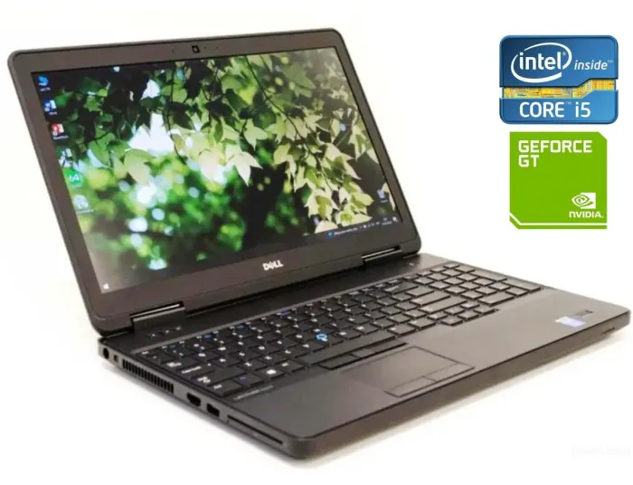 Ноутбук Dell Latitude E5540 / 15.6" (1366x768) TN / Intel Core i7-4600U (2 (4) ядра по 2.1 - 3.3 GHz) / 8 GB DDR3 / 240 GB SSD / nVidia GeForce GT 720M, 2 GB DDR3, 64-bit / Win 10 Pro б/в - зображення 1