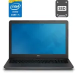 Ноутбук Б-клас Dell Latitude 3550 / 15.6" (1366x768) TN / Intel Core i5-5200U (2 (4) ядра по 2.2 - 2.7 GHz) / 8 GB DDR3 / 120 GB SSD / Intel HD Graphics 5500 / WebCam / HDMI б/в