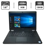 Ультрабук Dell Latitude E5470 / 14" (1366x768) TN / Intel Core i5-6200U (2 (4) ядра по 2.3 - 2.8 GHz) / 8 GB DDR4 / 128 GB SSD / Intel HD Graphics 520 / WebCam б/в