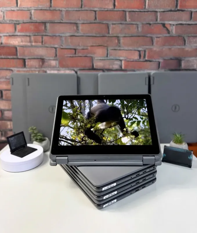 Ноутбук-трансформер Dell Latitude 3120 2-в-1 / 11,6" (1366x768) IPS Touch / Intel Pentium Silver N6000 (4 ядра по 1,1 - 3,3 ГГц) / 4 ГБ DDR4 / 120 ГБ SSD / Intel UHD Graphics / WebCam / Windows 11 б/в - зображення 5