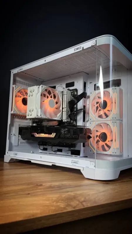 Збірка під замовлення: ігровий ПК GameMax Hype-M White Tower / AMD Ryzen 5 7500F (6 (12) ядер по 3.7 - 5.0 GHz) / 32 GB DDR5 / 2000 GB SSD M.2 / nVidia GeForce RTX 3080, 10 GB GDDR6X, 320-bit / 850W б/в - зображення 3