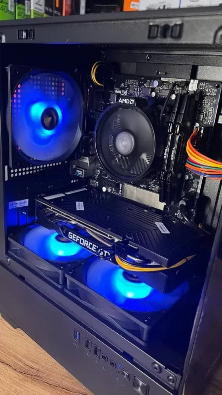 Збірка під замовлення: ігровий ПК Gamdias Aura GC9M ARGB Black Tower / AMD Ryzen 5 2600 (6 (12) ядер по 3.4 - 3.9 GHz) / 16 GB DDR4 / 500 GB SSD / nVidia GeForce GTX 1060, 6 GB GDDR5, 192-bit / 500W б/в - зображення 4