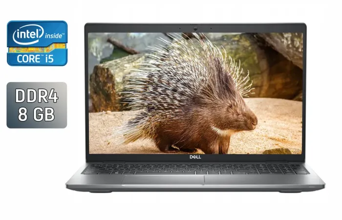 Ультрабук Б-клас Dell Precision 3560 / 15.6" (1920x1080) IPS / Intel Core i5-1145G7 (4 (8) ядра по 2.6 - 4.4 GHz) / 8 GB DDR4 / 256 GB SSD / Intel Iris Xe Graphics / WebCam / Windows 11 б/в - зображення 1