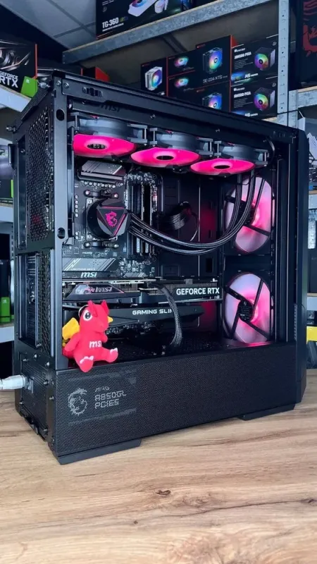 Збірка під замовлення:ігровий ПК Lian Li LanCool 216 RGB Black Tower / AMD Ryzen 7 7700X (8 (16) ядер по 4.5 - 5.4 GHz) / 32 GB DDR5 / 2000 GB SSD M.2 / nVidia GeForce RTX 4070 Super, 12 GB GDDR6X, 192-bit / 850W - зображення 5