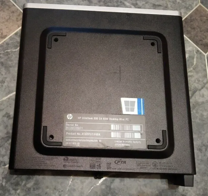 Неттоп HP EliteDesk 800 G4 Desktop Mini USFF / Intel Core i5-8500 (6 ядер по 3-4.1 GHz) / 8 GB DDR4 / 128 GB SSD /UHD Graphics 630 / DisplayPort  б/в - зображення 4