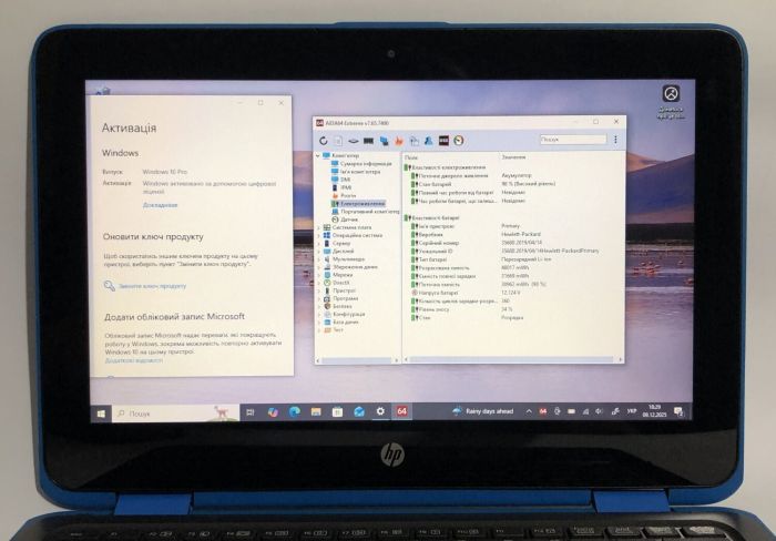 Нетбук-трансформер Б-клас HP ProBook x360 11 G3 EE / 11.6" (1366x768) TN Touch / Intel Pentium Silver N5000 (4 ядра по 1.1 - 2.7 GHz) / 8 GB DDR4 / 256 GB SSD / Intel UHD Graphics 605 / WebCam / Win 10 б/в - зображення 10