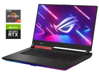 Ігровий ноутбук Б-клас Asus Rog Strix G513QR / 15.6" (1920x1080) IPS / AMD Ryzen 7 5800H (8 (16) ядер по 3.2 - 4.4 GHz) / 16 GB DDR4 / 1000 GB SSD NVMe / nVidia GeForce RTX 3070, 8 GB GDDR6, 256-bit б/в