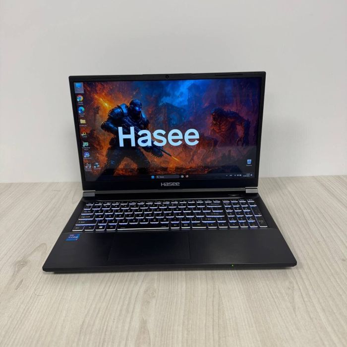 Ігровий ноутбук Hasee Z8D6 / 15.6" (1920x1080) IPS / Intel Core i7-12650H (10 (16) ядер по 3,5 - 4,7 ГГц) / 16 ГБ DDR4 / 512 ГБ SSD NVMe / nVidia GeForce RTX 4060, 8 ГБ GDDR6, 128-біт / WebCam б/в - зображення 2
