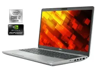 Ноутбук Dell Latitude 5511 / 15.6" (1366x768) TN / Intel Core i7-10850H (6 (12) ядер по 2.7 - 5.1 GHz) / 16 GB DDR4 / 256 GB SSD / nVidia GeForce MX250, 2 GB GDDR5, 64-bit / WebCam б/в