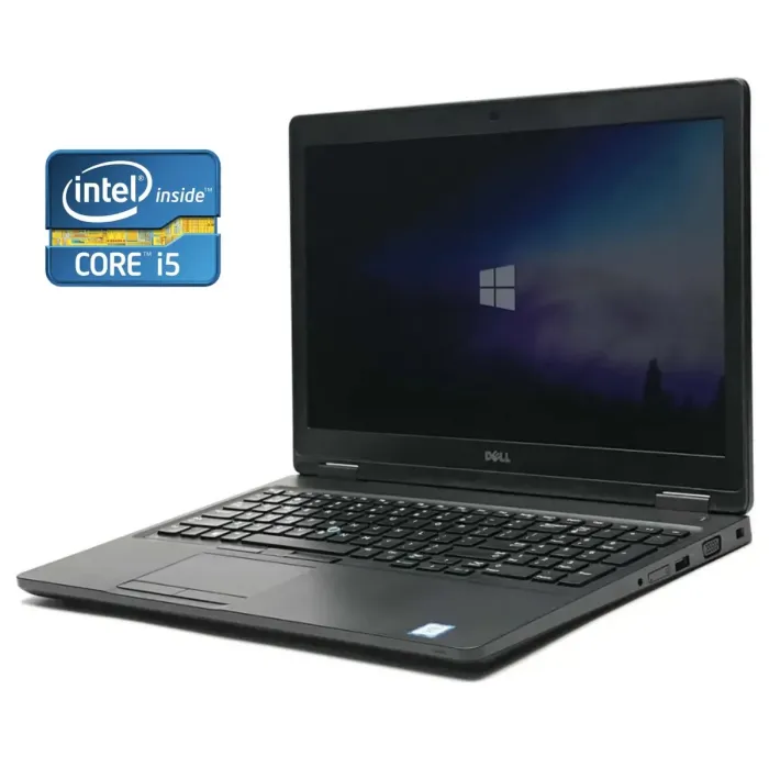 Ноутбук Б-клас Dell Latitude 5580 / 15.6" (1920x1080) IPS / Intel Core i5-7200U (2 (4) ядра по 2.5 - 3.1 GHz) / 8 GB DDR4 / 128 GB SSD / Intel HD Graphics 620 / WebCam / Win 10 Pro б/в - зображення 1