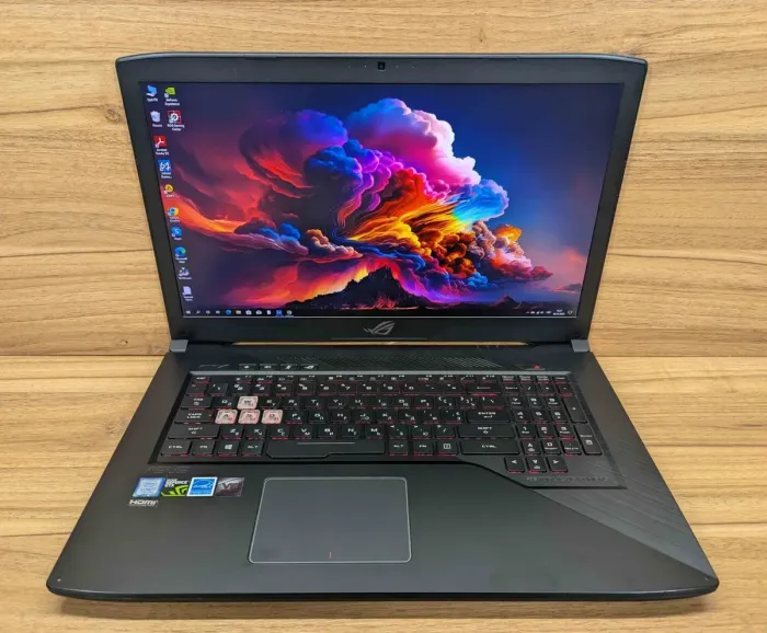 Ігровий ноутбук Asus Strix GL703VM / 17,3" (1920x1080) IPS / Intel Core i7-7700HQ (4 (8) ядра по 2,8 - 3,8 ГГц) / 16 ГБ DDR4 / 512 ГБ SSD / nVidia GeForce GTX 1060, 6 ГБ GDDR5, 192-біт / Веб-камера / Windows 10 б/в - зображення 2