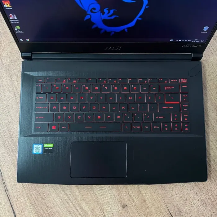 Ігровий ноутбук MSI GF65 Thin 9SEXR / 15.6" (1920x1080) IPS / Intel Core i7-9750H (6 (12) ядра по 2.6 - 4.5 GHz) / 16 GB DDR4 / 512 GB SSD / nVidia GeForce RTX 2060, 6 GB GDDR6, 192-bit / WebCam б/в - зображення 7