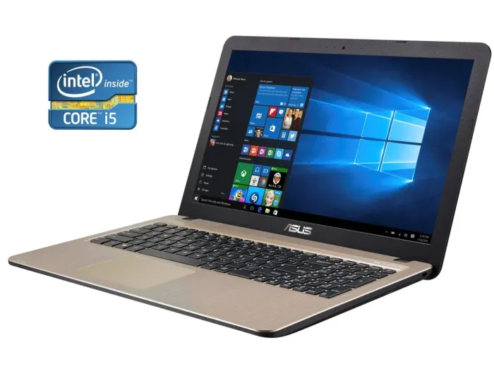 Ноутбук Б-клас Asus VivoBook X540UAR / 15.6" (1920x1080) IPS / Intel Core i5-8250U (4 (8) ядра по 1.6 - 3.4 GHz) / 8 GB DDR4 / 256 GB SSD / Intel UHD Graphics 620 / WebCam б/в - зображення 1
