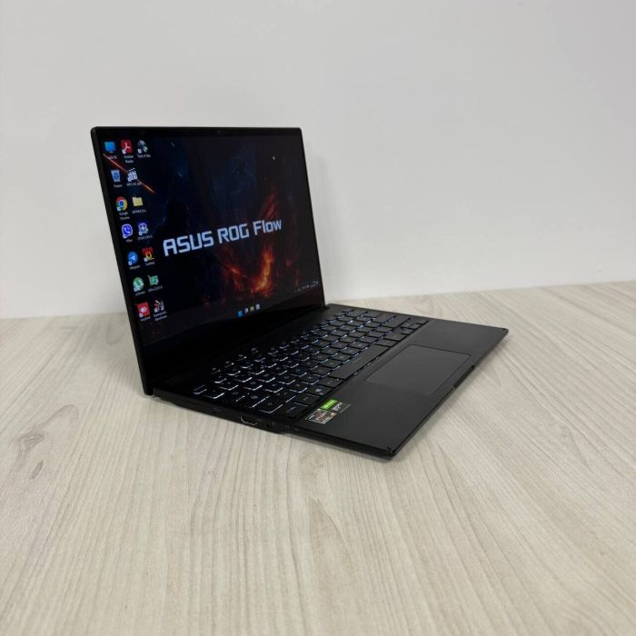 Ігровий ультрабук-трансформер Asus Rog Flow x13 GV301QH / 13.4" (1920x1080) IPS Touch / AMD Ryzen 9 5900HS (8 (16) ядер по 3.0 - 4.6 GHz) / 16 GB DDR4 / 1000 GB SSD NVMe / nVidia GeForce GTX 1650 Max-Q, 4 GB GDDR6, 128-bit / WebCam б/в - зображення 4