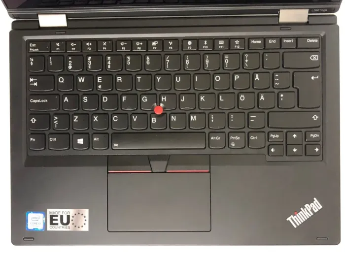 Ультрабук-трансформер Б-клас Lenovo ThinkPad L390 Yoga / 13.3" (1920x1080) IPS Touch / Intel Core i3-8145U (2 (4) ядра по 2.1 - 3.9 GHz) / 8 GB DDR4 / 256 GB SSD / Intel UHD Graphics / WebCam / Win 10 Pro б/в - зображення 8