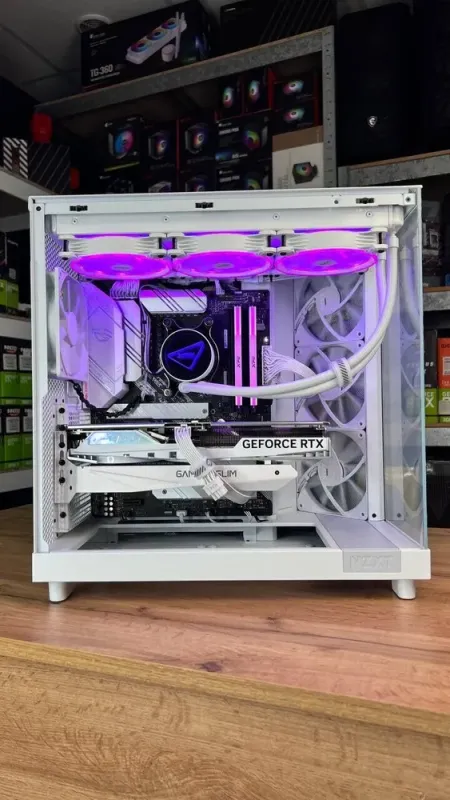 Збірка під замовлення: ігровий ПК NZXT H6 Flow White Tower / AMD Ryzen 7 5800XT (8 (16) ядер по 3.8 - 4.8 GHz) / 32 GB DDR4 / 2000 GB SSD M.2 / nVidia GeForce RTX 4060 Ti, 16 GB GDDR6, 128-bit / 750W - зображення 4