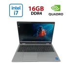 Мобільна робоча станція Dell Precision 3561 / 15,6" (1920x1080) IPS / Intel Core i7-10850H (6 (12) ядра по 2,7 - 5,1 ГГц) / 16 ГБ DDR4 / 256 ГБ SSD / nVidia Quadro T1000, 4 ГБ GDDR5, 128-біт / WebCam б/в