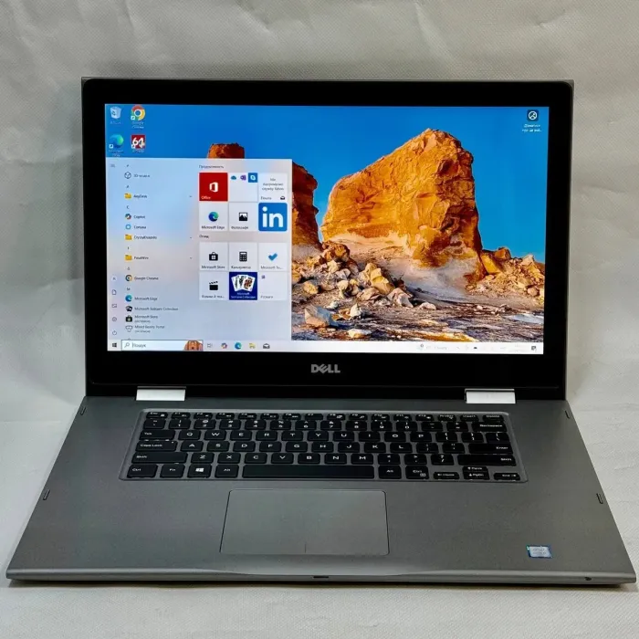 Ноутбук-трансформер Dell Inspiron 15-5568 / 15.6" (1920x1080) IPS Touch / Intel Core i7-6500U (2 (4) ядра по 2.5 - 3.1 GHz) / 16 GB DDR4 / 500 GB SSD / Intel UHD Graphics 520 / WebCam б/в - зображення 2