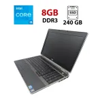 Ноутбук Dell Latitude E6520 / 15.6" (1366x768) TN / Intel Core i5-2520M (2 (4) ядра по 2.5 - 3.2 GHz) / 8 GB DDR3 / 240 GB SSD / nVidia NVS 4200M, 512 MB GDDR3, 64-bit / WebCam б/в