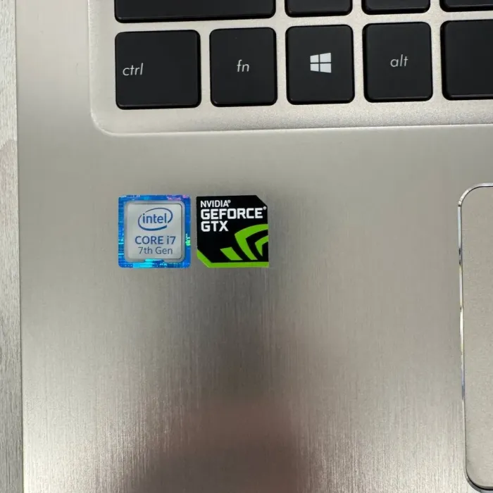 Ігровий ультрабук Б-клас Asus VivoBook Pro 15 N580VD / 15.6" (3840x2160) IPS Touch / Intel Core i7-7700HQ (4 (8) ядра по 2.8 - 3.8 GHz) / 16 GB DDR4 / 256 GB SSD NVMe / nVidia GeForce GTX 1050, 4 GB GDDR5, 128-bit / WebCam б/в - зображення 8