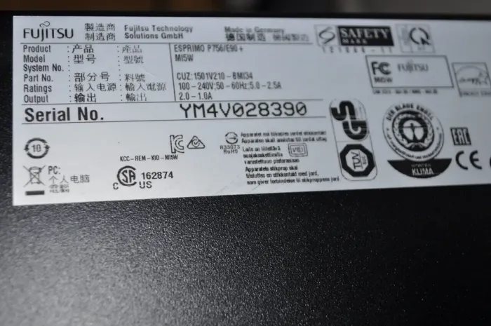 Комп'ютер Fujitsu Esprimo P756 E90 Tower / Intel Core i5-6500 (4 ядра по 3,2 - 3,6 ГГц) / 8 ГБ DDR4 / 160 ГБ HDD / nVidia GeForce GTX 745, 2 ГБ GDDR3, 128-біт / Windows 10 Pro б/в - зображення 8