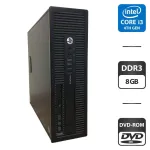 Комп'ютер HP EliteDesk 800 G1 SFF / Intel Core i3-4150 (2 (4) ядра по 3.5 GHz) / 8 GB DDR3 / 500 GB HDD / Intel HD Graphics 4400 / DVD-ROM б/в