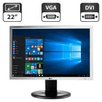 Монітор Б-клас LG Flatron E2210PM / 22" (1680x1050) TN / Встроенніе колонки 2x 2W / VGA, DVI / Pivot / VESA 75x75 б/в